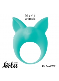 Зеленое эрекционное кольцо Kitten Kyle - Lola Games - в Рубцовске купить с доставкой