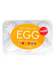 Набор из 6 мастурбаторов Tenga EGG Easy Beat с различным рельефом - Tenga - в Рубцовске купить с доставкой