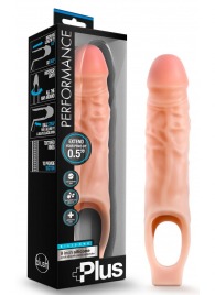 Телесный реалистичный фаллоудлинитель 9 Inch Silicone Cock Sheath Penis Extender - 22,86 см. - Blush Novelties - в Рубцовске купить с доставкой