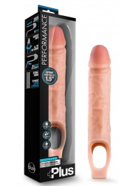 Телесный реалистичный фаллоудлинитель 10 Inch Silicone Cock Sheath Penis Extender - 25,4 см. - Blush Novelties - в Рубцовске купить с доставкой