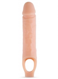 Телесный реалистичный фаллоудлинитель 10 Inch Silicone Cock Sheath Penis Extender - 25,4 см. - Blush Novelties - в Рубцовске купить с доставкой