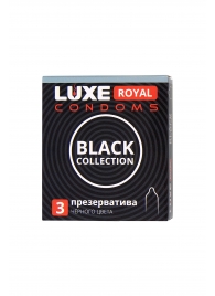 Черные презервативы LUXE Royal Black Collection - 3 шт. - Luxe - купить с доставкой в Рубцовске
