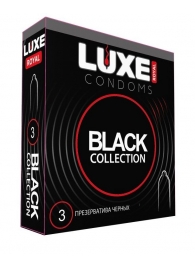 Черные презервативы LUXE Royal Black Collection - 3 шт. - Luxe - купить с доставкой в Рубцовске