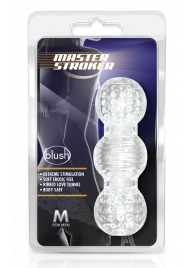 Прозрачный фигурный мастурбатор Master Stroker - Blush Novelties - в Рубцовске купить с доставкой