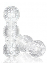 Прозрачный фигурный мастурбатор Master Stroker - Blush Novelties - в Рубцовске купить с доставкой