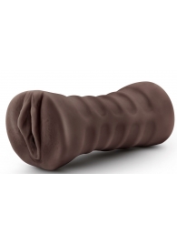 Коричневый мастурбатор-вагина Hot Chocolate Brianna - Blush Novelties - в Рубцовске купить с доставкой