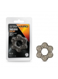 Дымчатое эрекционное кольцо Stay Hard Thick Bead Cock Ring - Blush Novelties - в Рубцовске купить с доставкой