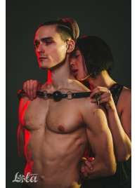 Черный кляп Love Addict на замочке - Lola Games - купить с доставкой в Рубцовске