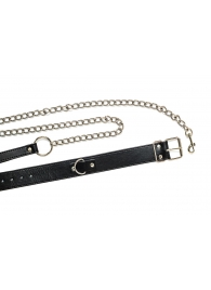 Черный ошейник с поводком Wild - Lola Games - купить с доставкой в Рубцовске