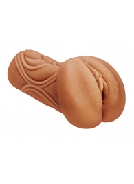 Кофейный мастурбатор-вагина Dumpling - Lola Games - в Рубцовске купить с доставкой