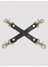 Черный фиксатор для манжет Bound to You Faux Leather Hogtie - Fifty Shades of Grey - купить с доставкой в Рубцовске