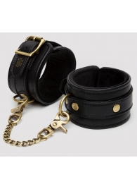 Черные оковы на ноги Bound to You Faux Leather Ankle Cuffs - Fifty Shades of Grey - купить с доставкой в Рубцовске