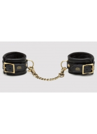 Черные наручники Bound to You Faux Leather Wrist Cuffs - Fifty Shades of Grey - купить с доставкой в Рубцовске