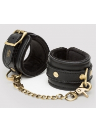 Черные наручники Bound to You Faux Leather Wrist Cuffs - Fifty Shades of Grey - купить с доставкой в Рубцовске