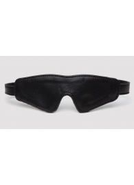 Черная плотная маска на глаза Bound to You Faux Leather Blindfold - Fifty Shades of Grey - купить с доставкой в Рубцовске