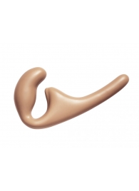 Бежевый безремневой страпон Seduction - 20,5 см. - Lola Games - купить с доставкой в Рубцовске