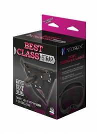 Черный пояс для насадок BEST CLASS STRAP - LOVETOY (А-Полимер) - купить с доставкой в Рубцовске
