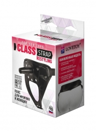 Черный пояс для насадок CLASS STRAP Restyling - LOVETOY (А-Полимер) - купить с доставкой в Рубцовске