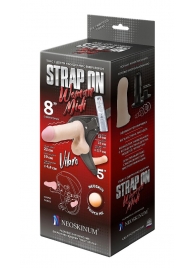 Вибрострапон Woman Midi с вагинальной пробкой - 22 см. - LOVETOY (А-Полимер) - купить с доставкой в Рубцовске