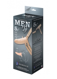 Телесный мужской парапротез MEN STYLE - 15 см. - LOVETOY (А-Полимер) - купить с доставкой в Рубцовске