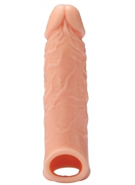 Телесная насадка EXTENDER WITH BALL STRAP 6.5 - 17 см. - Dream Toys - в Рубцовске купить с доставкой