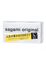 Презервативы Sagami Original 0.02 L-size увеличенного размера - 10 шт. - Sagami - купить с доставкой в Рубцовске