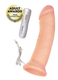 Телесный вибратор-реалистик с 7 режимами вибрации - 20 см. - ToyFa