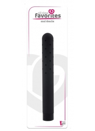 Черная насадка для анального душа ANAL DOUCHE - 15 см. - Dream Toys - купить с доставкой в Рубцовске