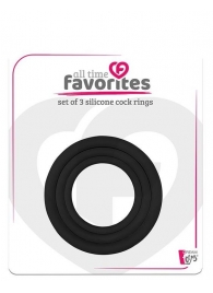 Набор из 3 эрекционных колец SILICONE COCKRINGS - Dream Toys - в Рубцовске купить с доставкой
