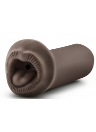 Коричневый мастурбатор-ротик Naughty Nicole - Blush Novelties - в Рубцовске купить с доставкой