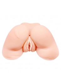 Телесная вибровагина Julie с 2 рабочими отверстиями - Baile - в Рубцовске купить с доставкой