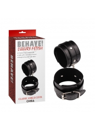 Черные оковы Classic Ankle Cuffs - Chisa - купить с доставкой в Рубцовске