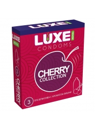 Презервативы с ароматом вишни LUXE Royal Cherry Collection - 3 шт. - Luxe - купить с доставкой в Рубцовске