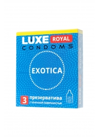 Текстурированные презервативы LUXE Royal Exotica - 3 шт. - Luxe - купить с доставкой в Рубцовске