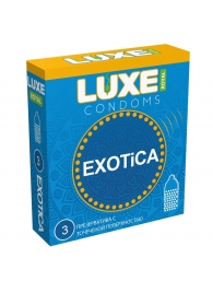 Текстурированные презервативы LUXE Royal Exotica - 3 шт. - Luxe - купить с доставкой в Рубцовске