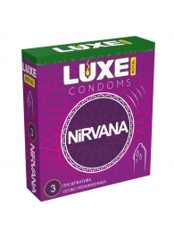 Презервативы с увеличенным количеством смазки LUXE Royal Nirvana - 3 шт. - Luxe - купить с доставкой в Рубцовске