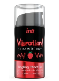 Жидкий интимный гель с эффектом вибрации Vibration! Strawberry - 15 мл. - INTT - купить с доставкой в Рубцовске
