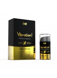 Жидкий интимный гель с эффектом вибрации Vibration! Vodka Energy - 15 мл. - INTT - купить с доставкой в Рубцовске