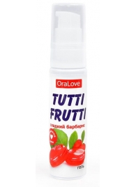 Гель-смазка Tutti-frutti со вкусом барбариса - 30 гр. - Биоритм - купить с доставкой в Рубцовске