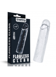 Прозрачная насадка-удлинитель Flawless Clear Penis Sleeve Add 1 - 15,5 см. - Lovetoy - в Рубцовске купить с доставкой