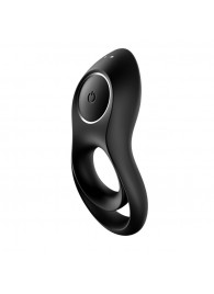 Черное эрекционное виброкольцо Legendary Duo - Satisfyer - в Рубцовске купить с доставкой