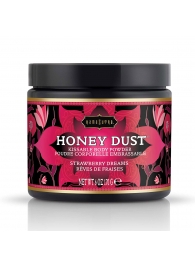 Пудра для тела Honey Dust Body Powder с ароматом клубники - 170 гр. - Kama Sutra - купить с доставкой в Рубцовске