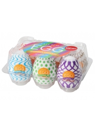 Набор из 6 мастурбаторов Tenga EGG IV с различным рельефом - Tenga - в Рубцовске купить с доставкой