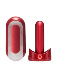 Красный мастурбатор Flip Zero Red   Warmer с подогревом - Tenga - в Рубцовске купить с доставкой