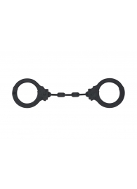 Черные силиконовые наручники Suppression - Lola Games - купить с доставкой в Рубцовске