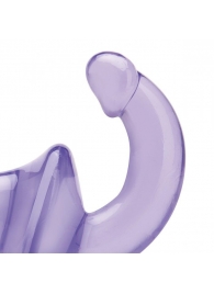 Фиолетовый безремневой страпон Strapless Strap-On - Lux Fetish - купить с доставкой в Рубцовске