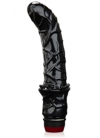 Черный вибромассажер простаты 6  Premium Prostate Massager - BlueLine - в Рубцовске купить с доставкой