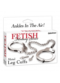 Металлические наручники Metal Leg Cuffs - Pipedream - купить с доставкой в Рубцовске