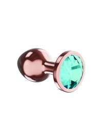 Пробка цвета розового золота с малиновым кристаллом Diamond Topaz Shine L - 8,3 см. - Lola Games - купить с доставкой в Рубцовске