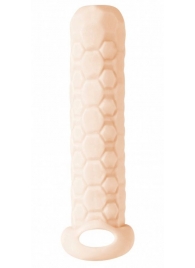 Телесный фаллоудлинитель Homme Long - 13,5 см. - Lola Games - в Рубцовске купить с доставкой